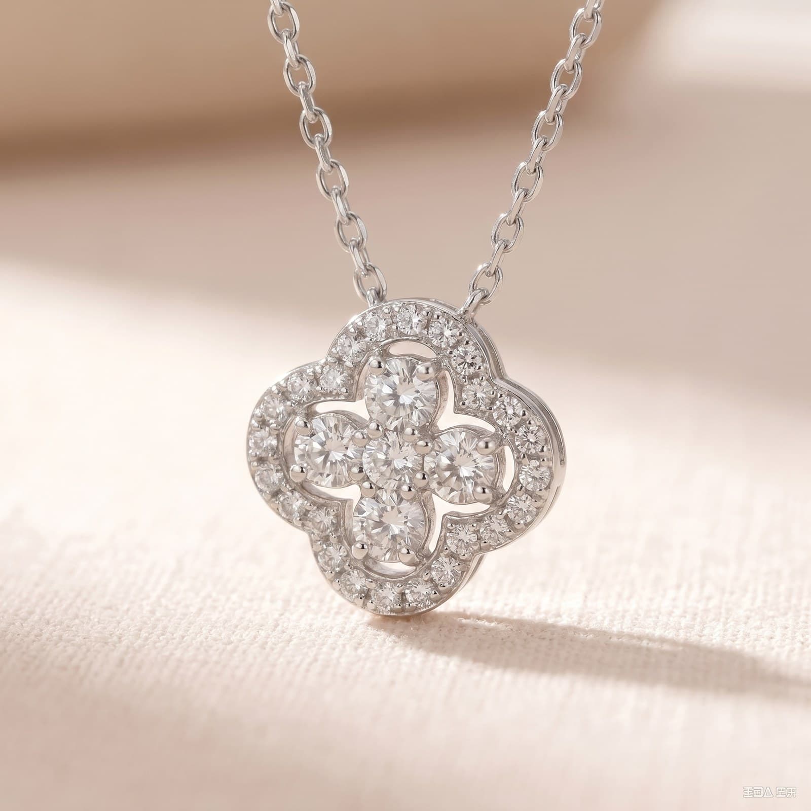 Clover Pendant Necklace — view 3