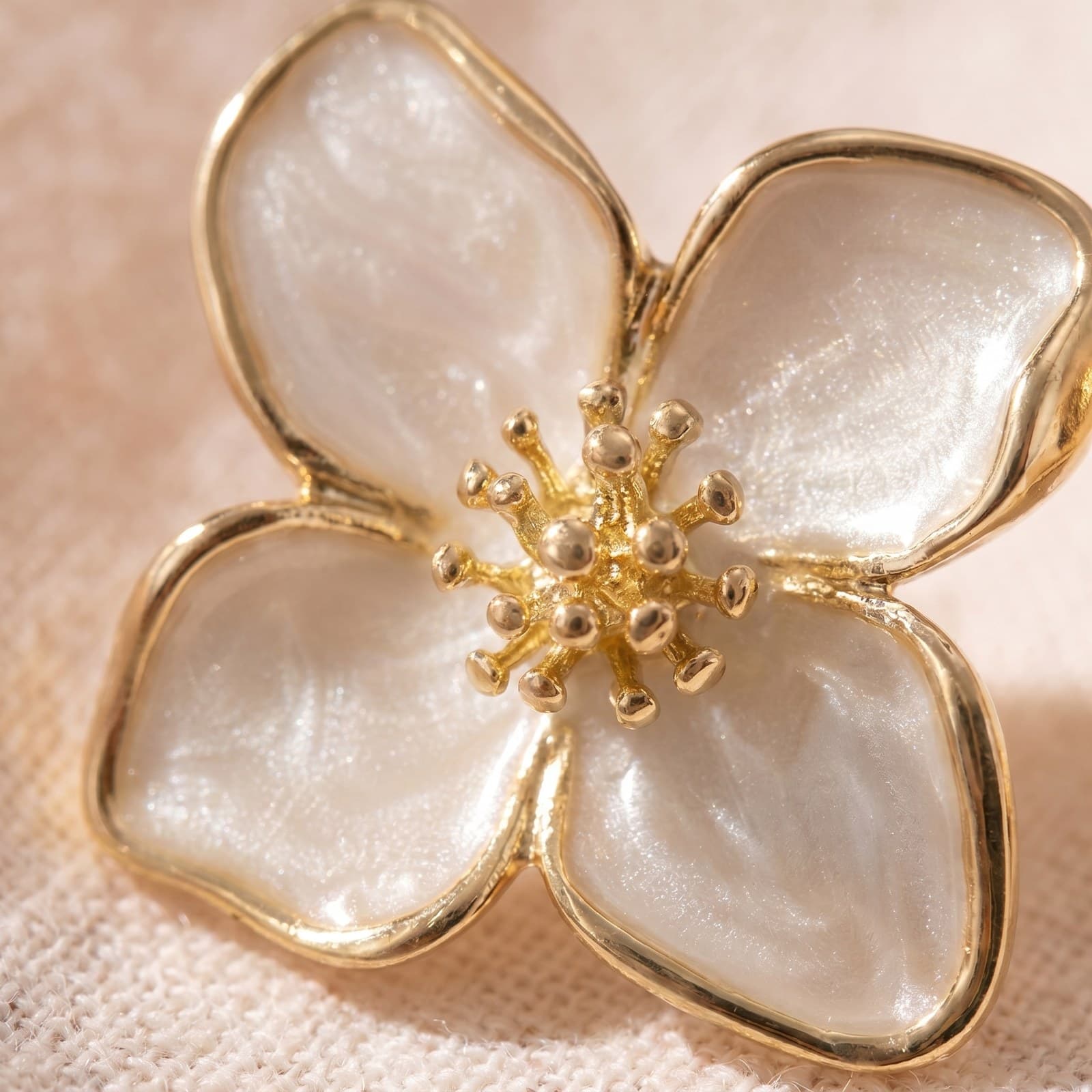 Hibiscus Flower Earrings — view 3