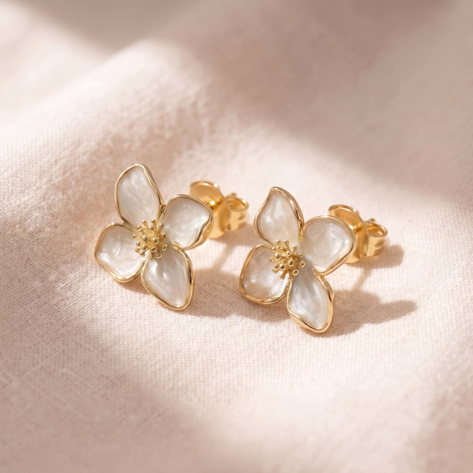 Hibiscus Flower Earrings — view 5