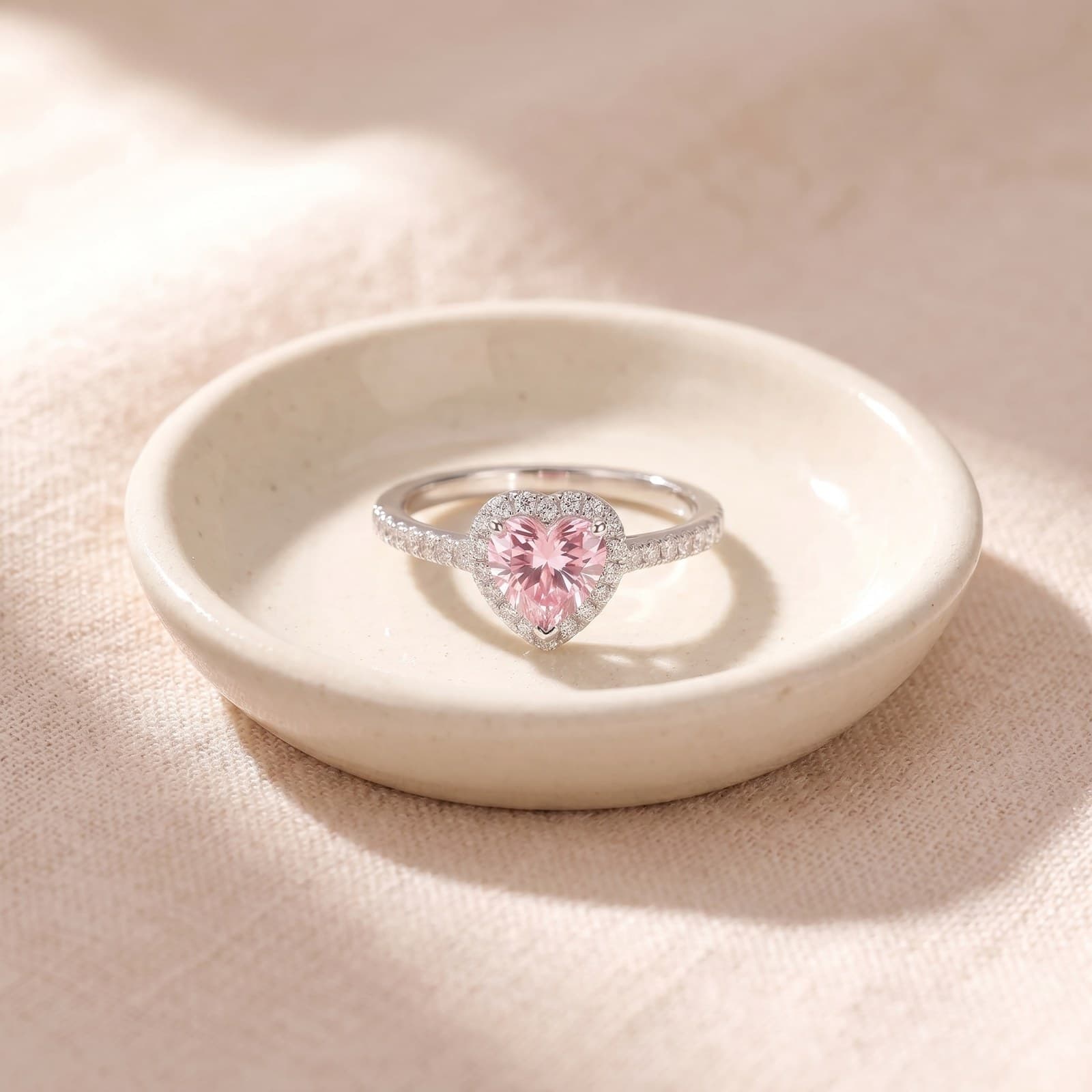 Pink Heart Ring — view 5
