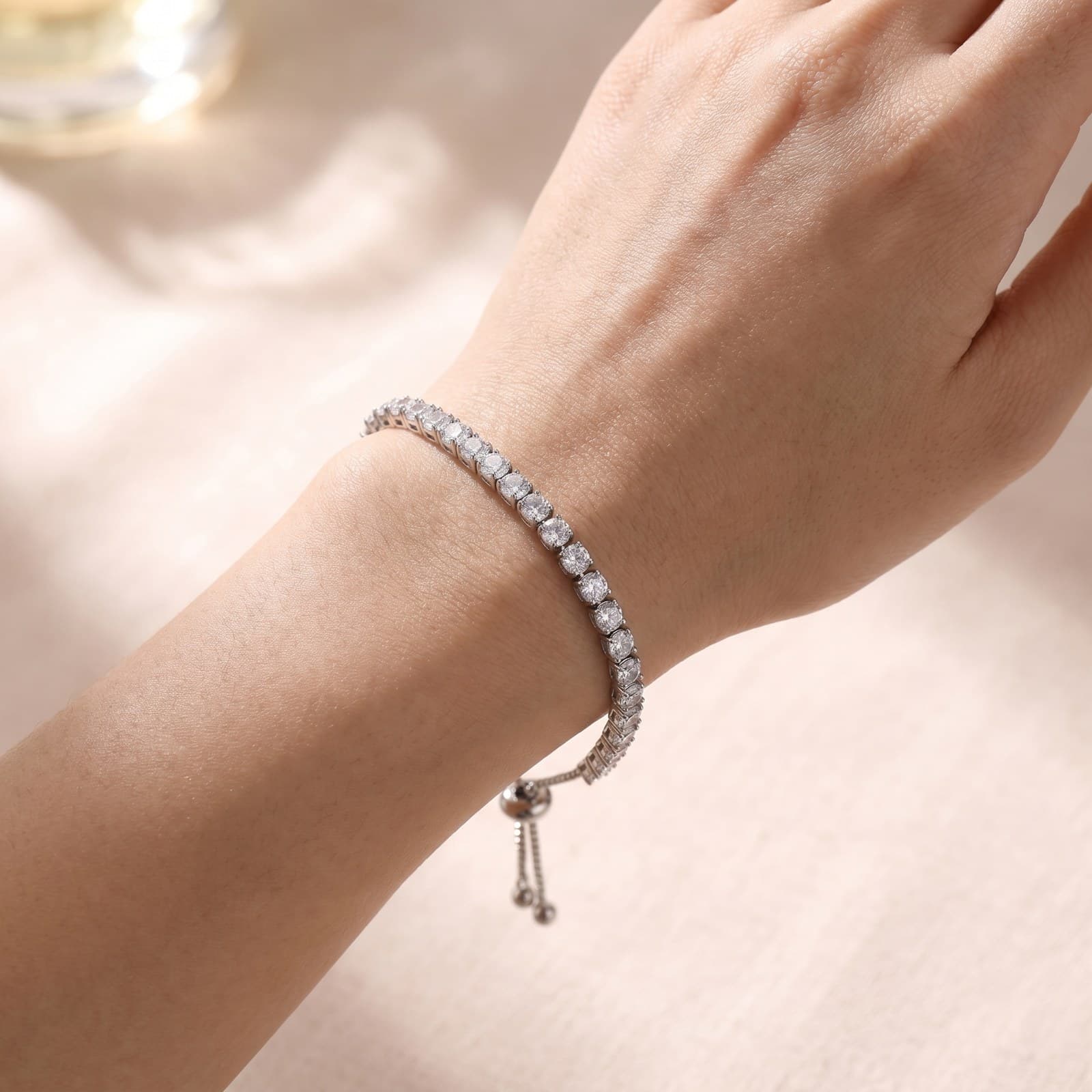 Silver Tennis Bracelet — view 2