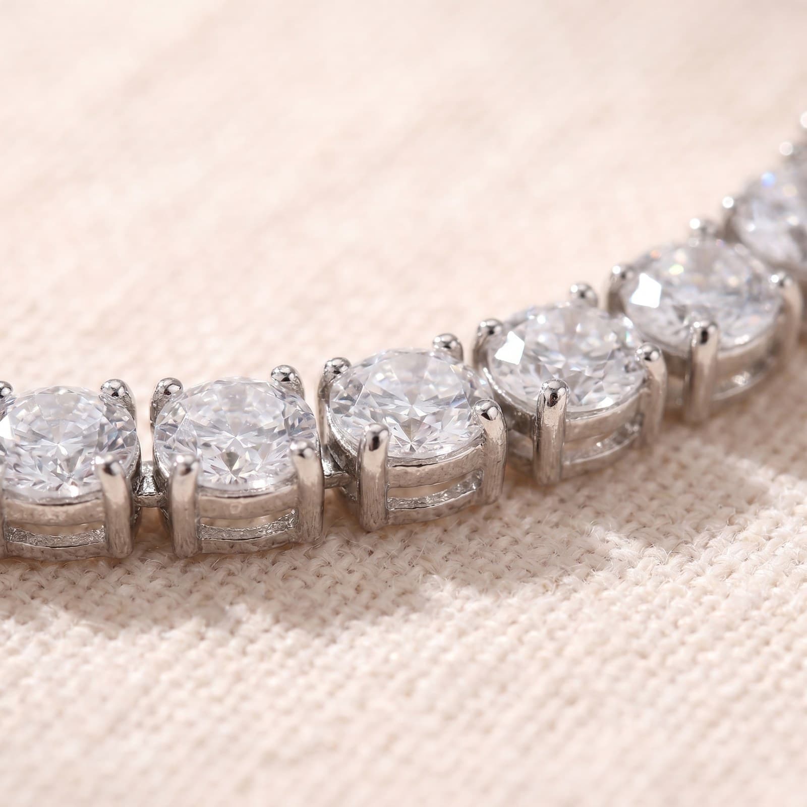 Silver Tennis Bracelet — view 3