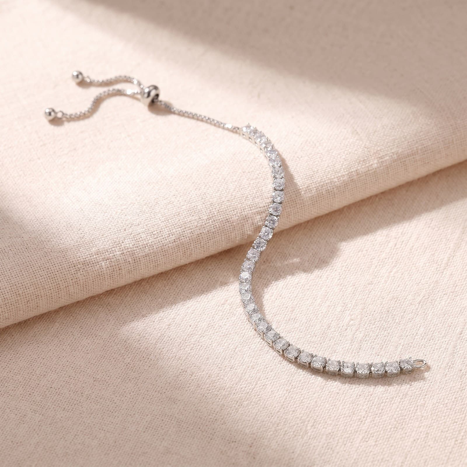 Silver Tennis Bracelet — view 4