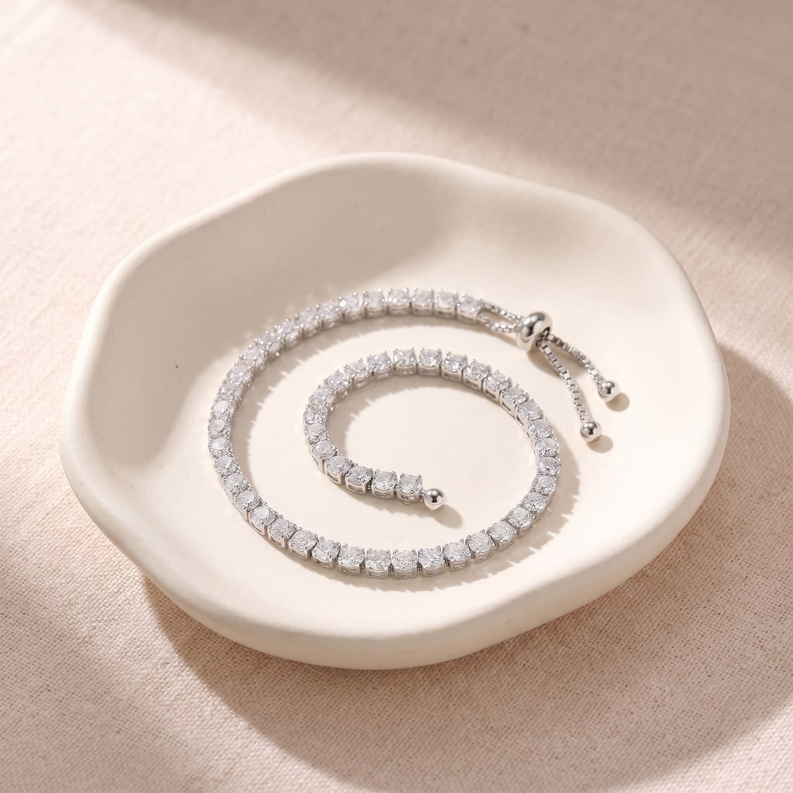 Silver Tennis Bracelet — view 5